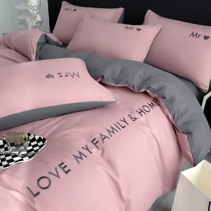 Nordic Luxus Bettwäsche-Set aus ägyptischer Baumwolle – Twin bis King Size