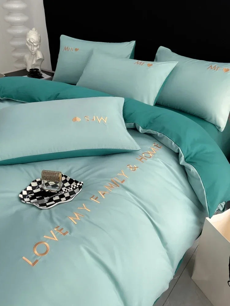 Nordic Luxus Bettwäsche-Set aus ägyptischer Baumwolle – Twin bis King Size