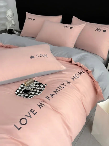 Nordic Luxus Bettwäsche-Set aus ägyptischer Baumwolle – Twin bis King Size
