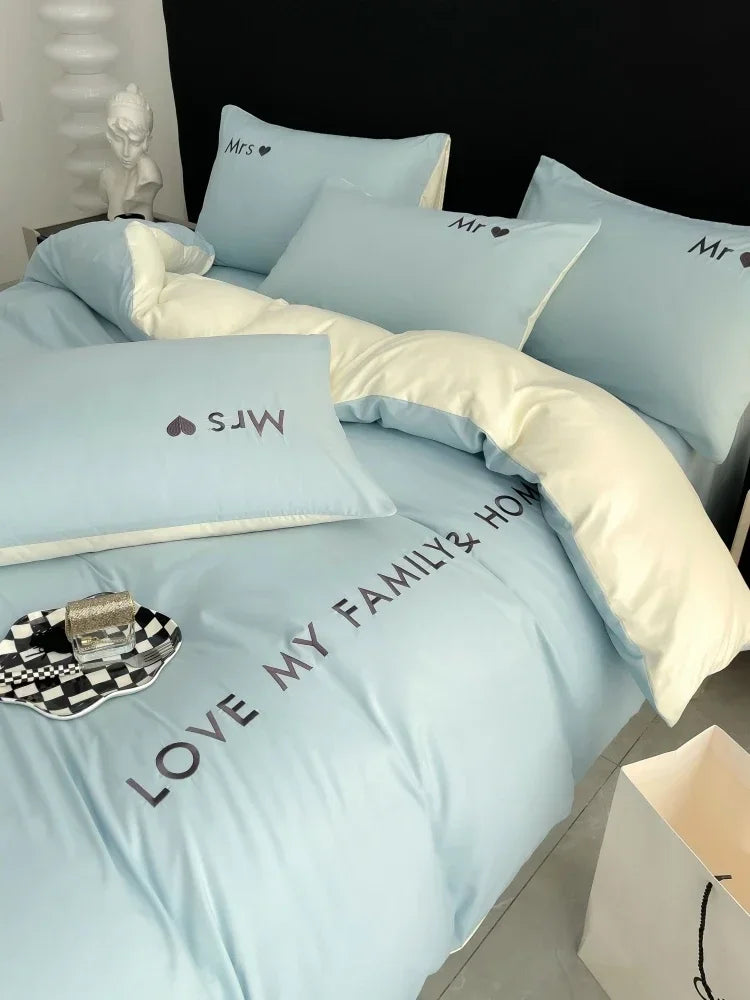 Nordic Luxus Bettwäsche-Set aus ägyptischer Baumwolle – Twin bis King Size